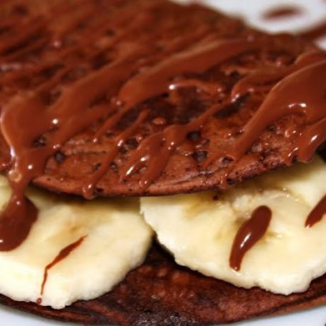 Crepioca De Chocolate Com Recheio